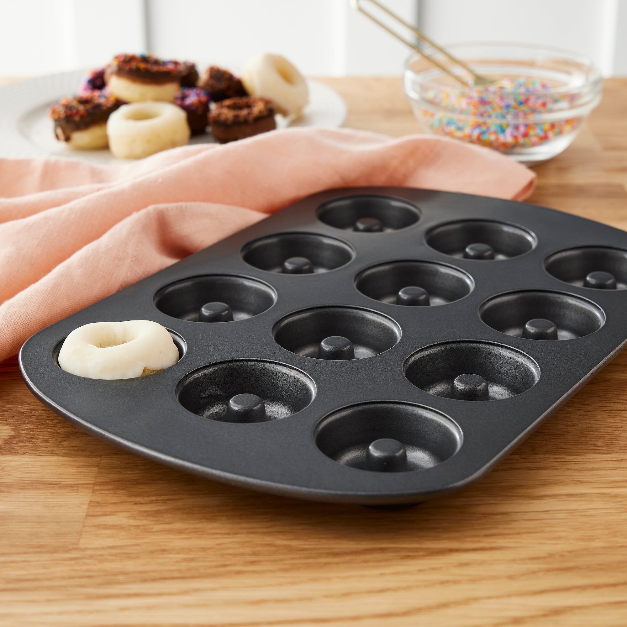 6 Pack: Non-Stick Mini Donut Pan by Celebrate It®